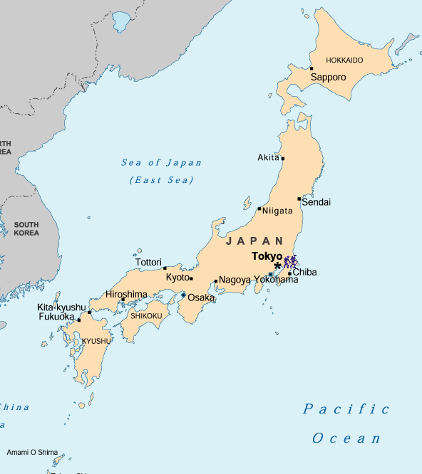 Carte Japon