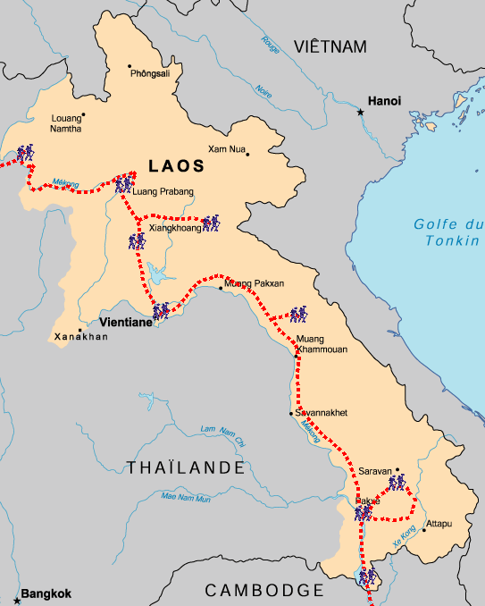 Carte Laos